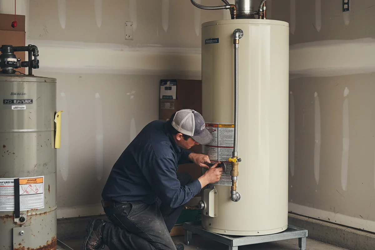 Water heater and shutoff valve replacement in Seagoville